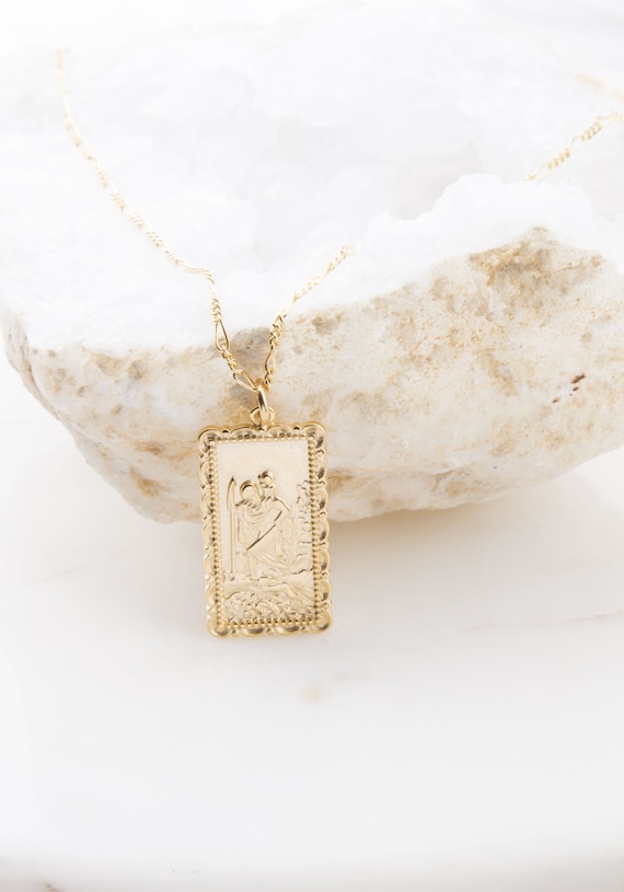 Saint Christopher Gold Plated Over 
