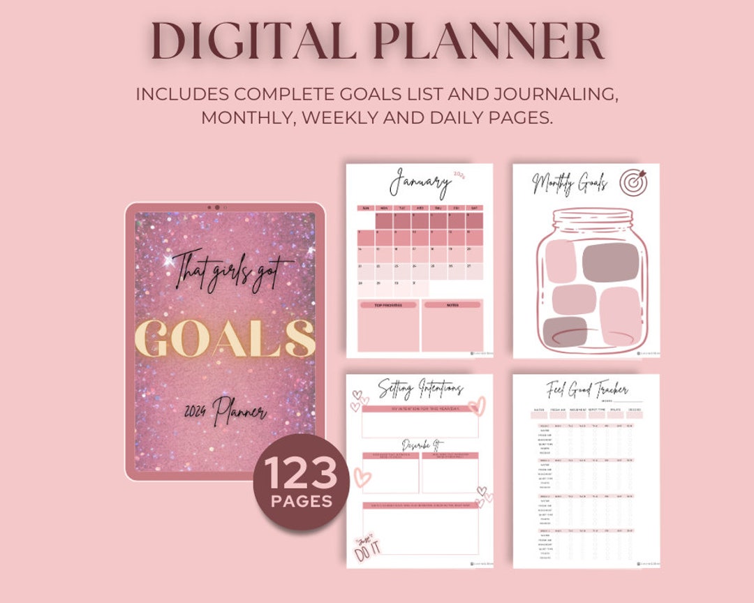2024 That Girl Digital Planner - Etsy
