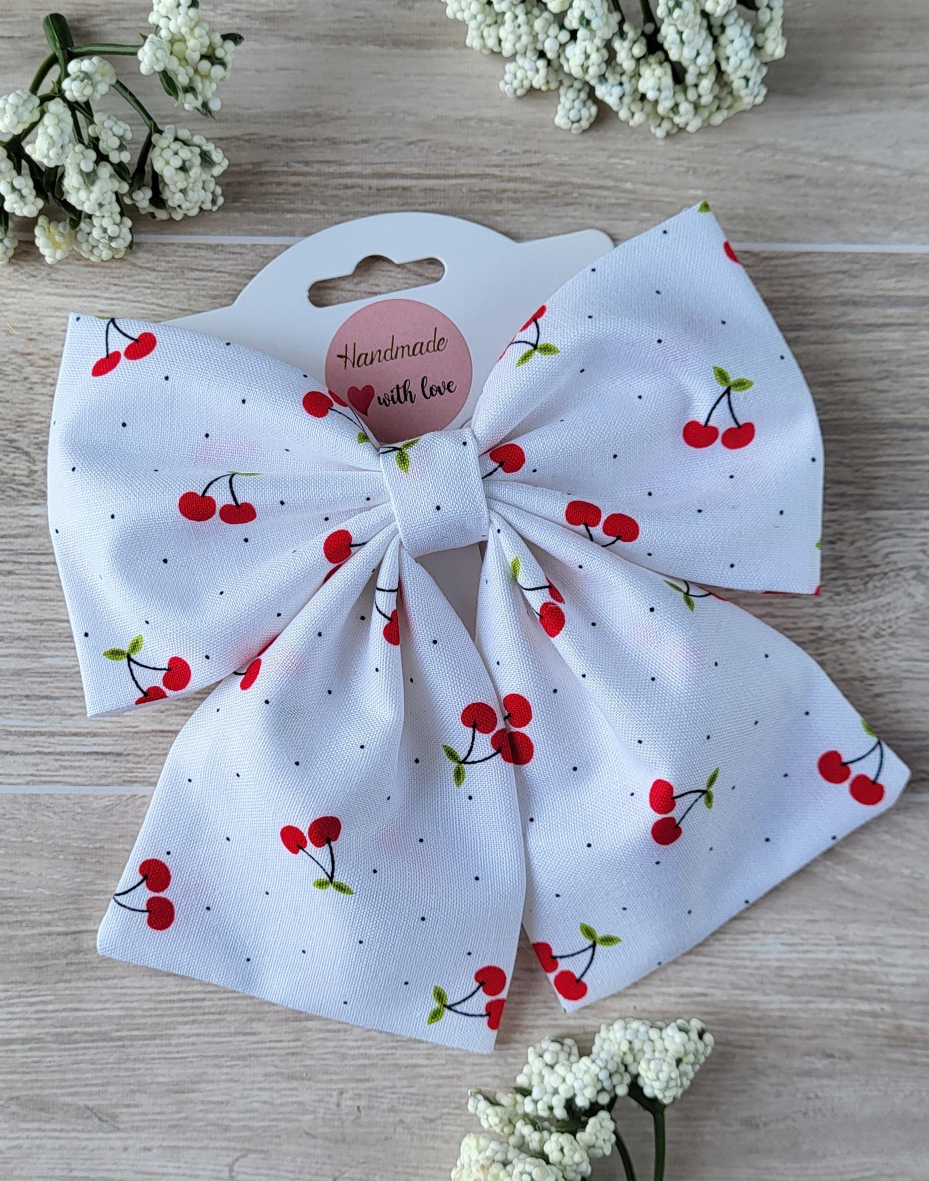 Cherry Hair Bow - Etsy display picture 1