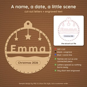 Custom Laser Cut File From Your Photo or Idea, Personalized Ornament SVG DXF PDF, Pet Silhouette, House, Name, Ready in 48-72h image 5