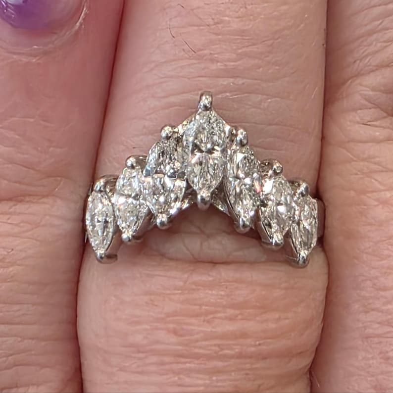 1.02ctw Natural Diamond Vintage Estate Ring In Platinum image 2