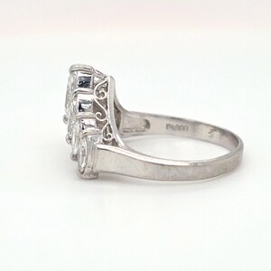 1.02ctw Natural Diamond Vintage Estate Ring In Platinum image 4