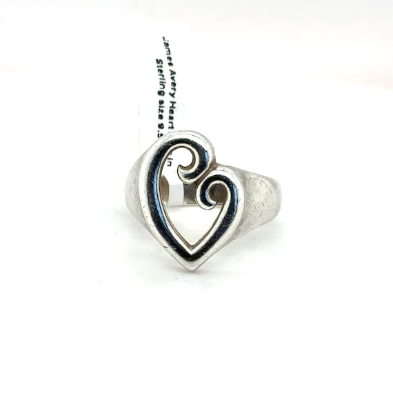 James Avery Sterling Silver Heart Ring - image 1