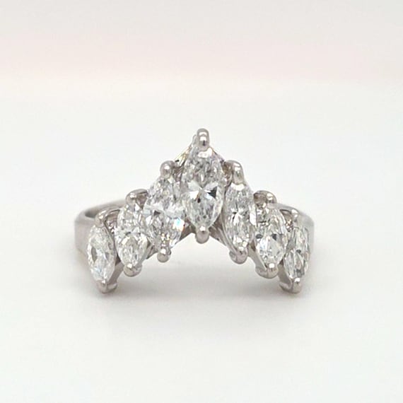 1.02ctw Natural Diamond Vintage Estate Ring In Platinum