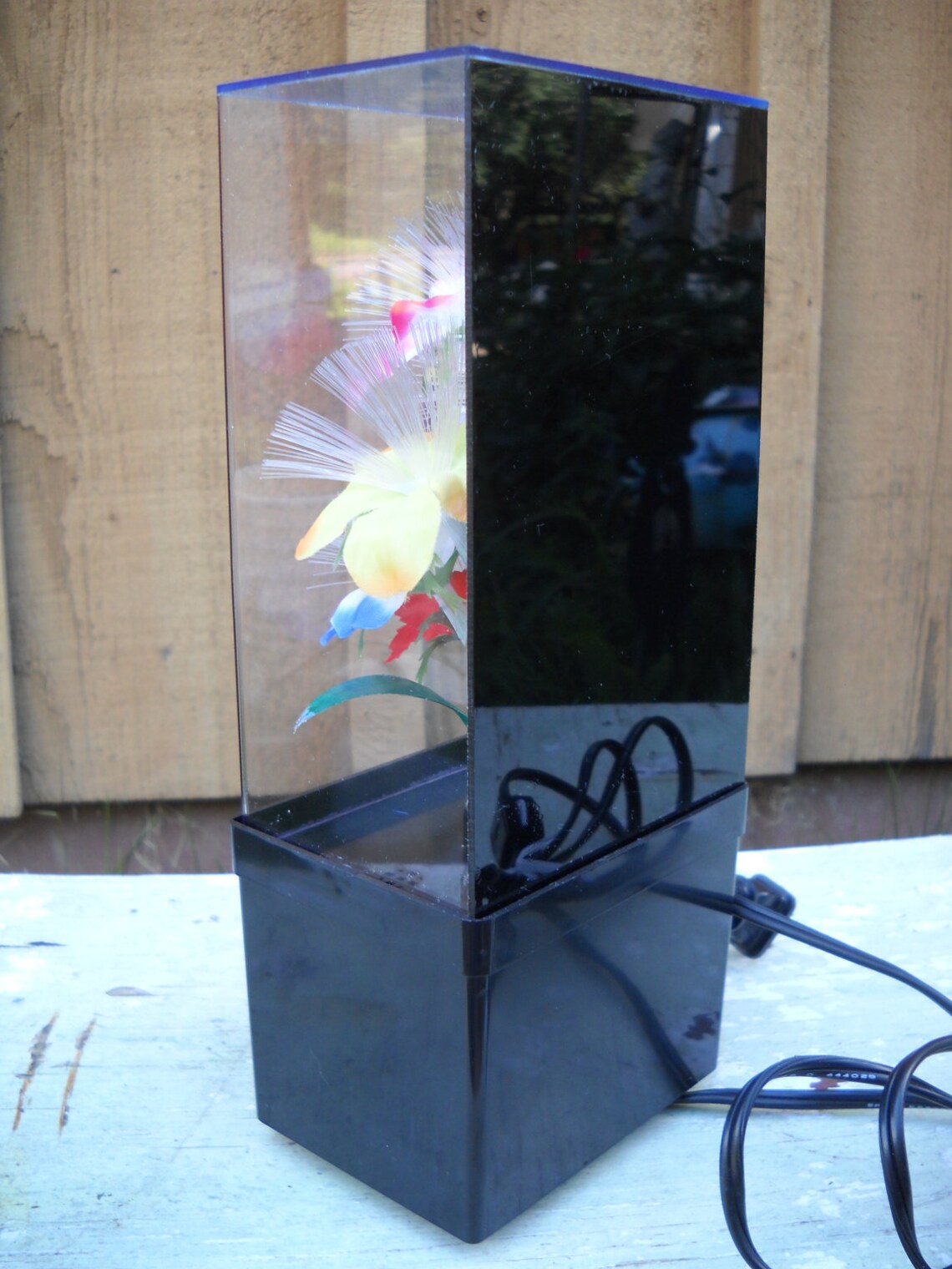 Vintage Fiber Optic Flower Light Lamp Color Changing 1989 Etsy