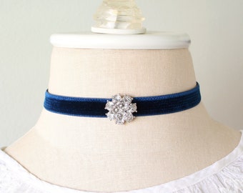 Crystal Rhinestone Choker Necklace - Elegant Prom Wedding Jewelry
