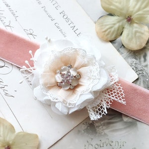 Flower Corsage Bracelet for Prom, Wedding, Bridesmaids, Flower Girls, Mother of the Bride
