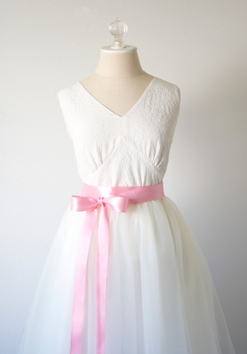 Peony Pink Ribbon Sash Bridal Belt Bridesmaid Dress Flower Girl Dress Sash Satin Ribbon Belt for Dress