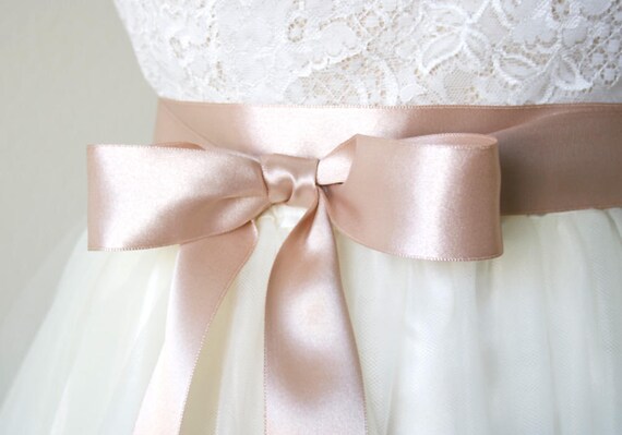 bridesmaid sash rose gold