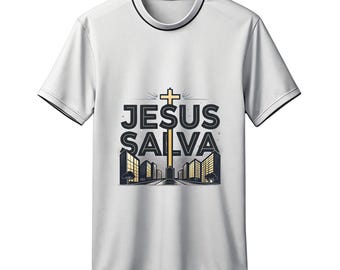 Christian T-shirt and Sweatshirt - Jesus Saves - Faith in God - Modern Christian Clothing - Religious Gift - Biblical Inspiration - USA Streetwear