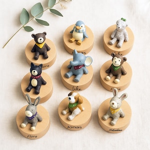 Personalized Resin Animal Music Box: Custom Baby Keepsake