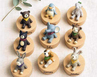 Personalized Resin Animal Music Box: Custom Baby Keepsake