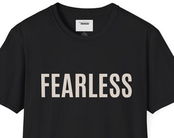 Onverschrokken christelijk T-shirt | Op geloof geïnspireerde kleding | Minimalistisch streetwear-T-shirt
