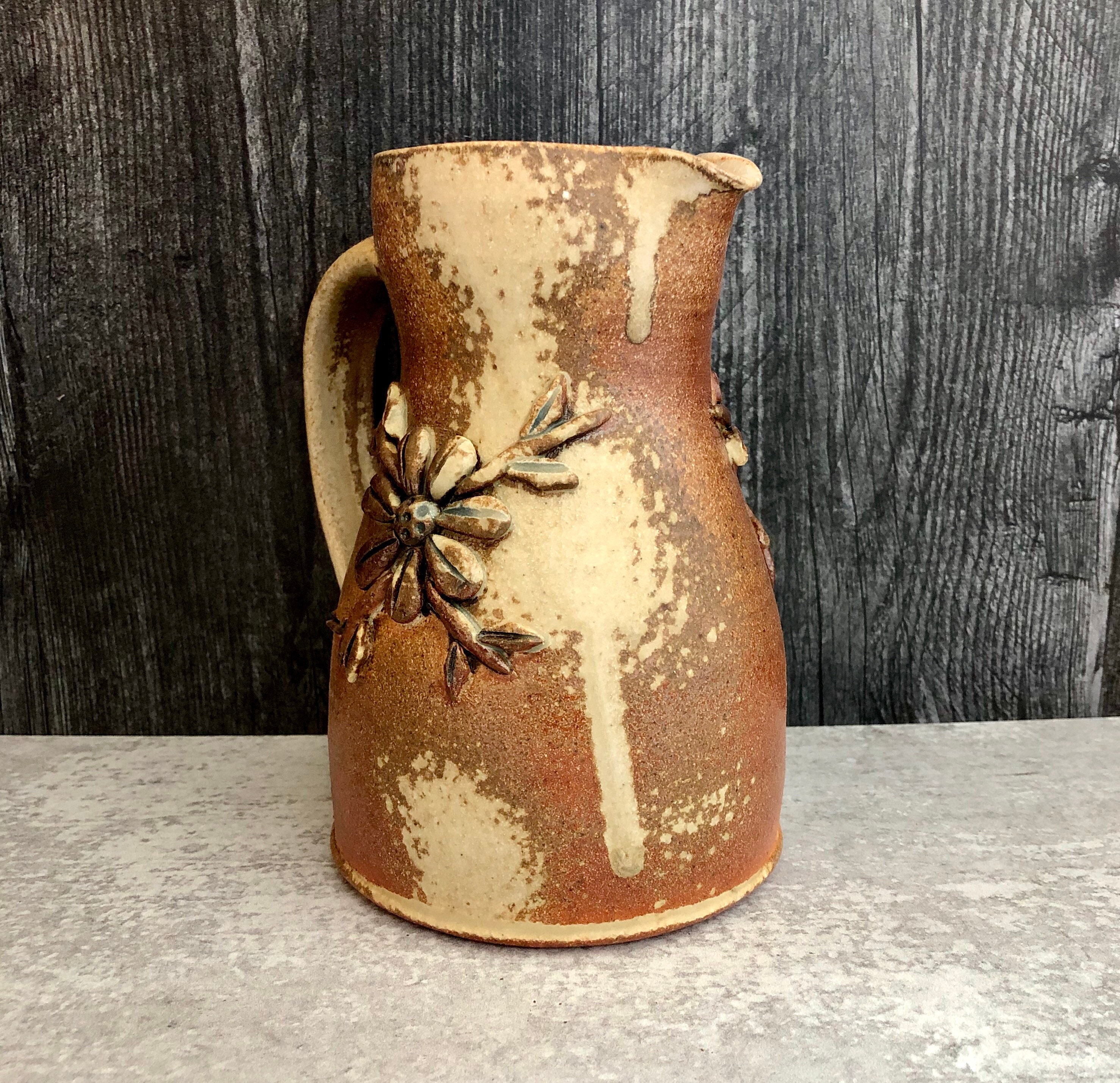 Rustic Pitcher Ceramic Pottery Pitcher Beer Pitcher Ceramic Etsy