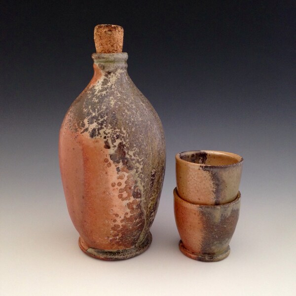 Wood Fired Bottle and Cups Set