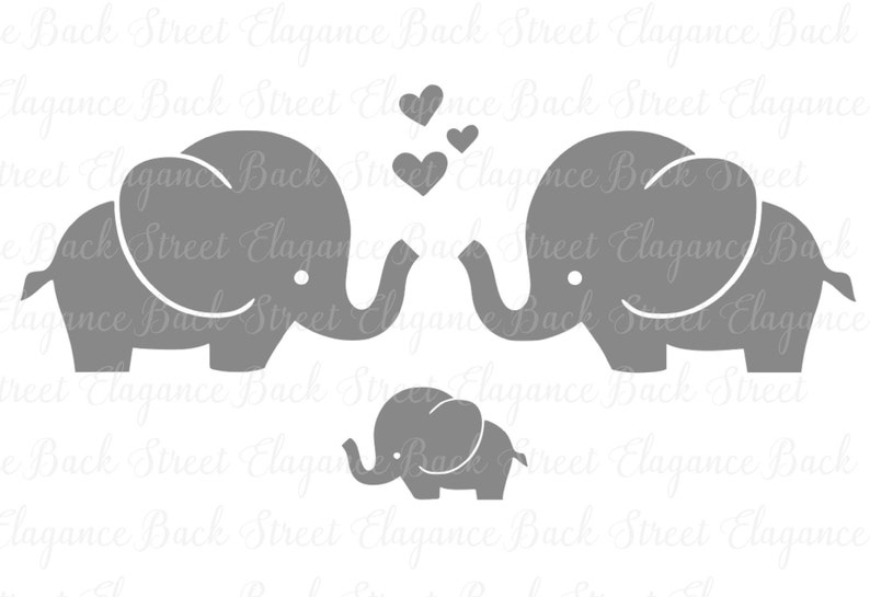 Elephants Nursery SVG Nursery Wall Decal SVG Vinyl Decal | Etsy