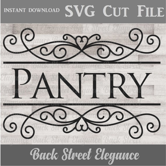 Pantry SVG Vintage Style Pantry SVG Pantry Sign Cut File | Etsy