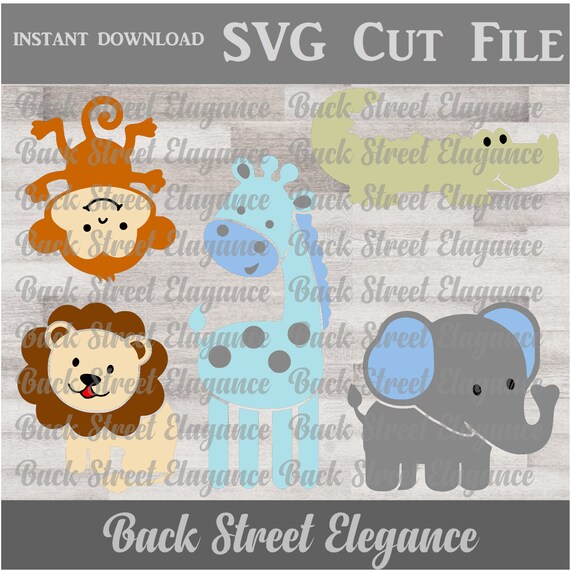 Download Nursery Animals Svg Jungle Animals Cut File Svg For Etsy