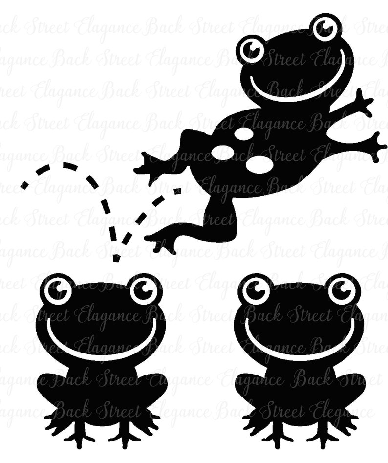 Download Frogs SVG Nursery Wall Decal SVG Cut File Vinyl Decal | Etsy
