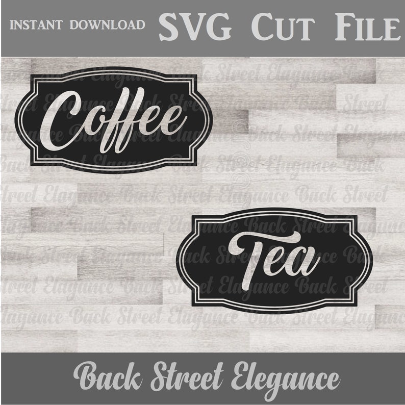 Kitchen Labels Pantry Labels SVG Cut File Silhouette Etsy