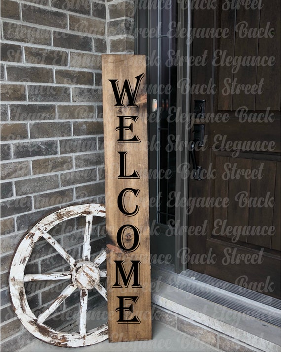 Download Free Vertical Sign Svg Welcome Sign Svg Porch Sign Cut File Etsy SVG Cut Files