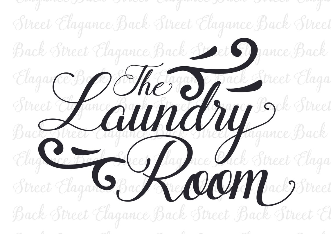 The Laundry Room Vinyl Decal Style 2 Door Decal Vinyl Wall - Etsy