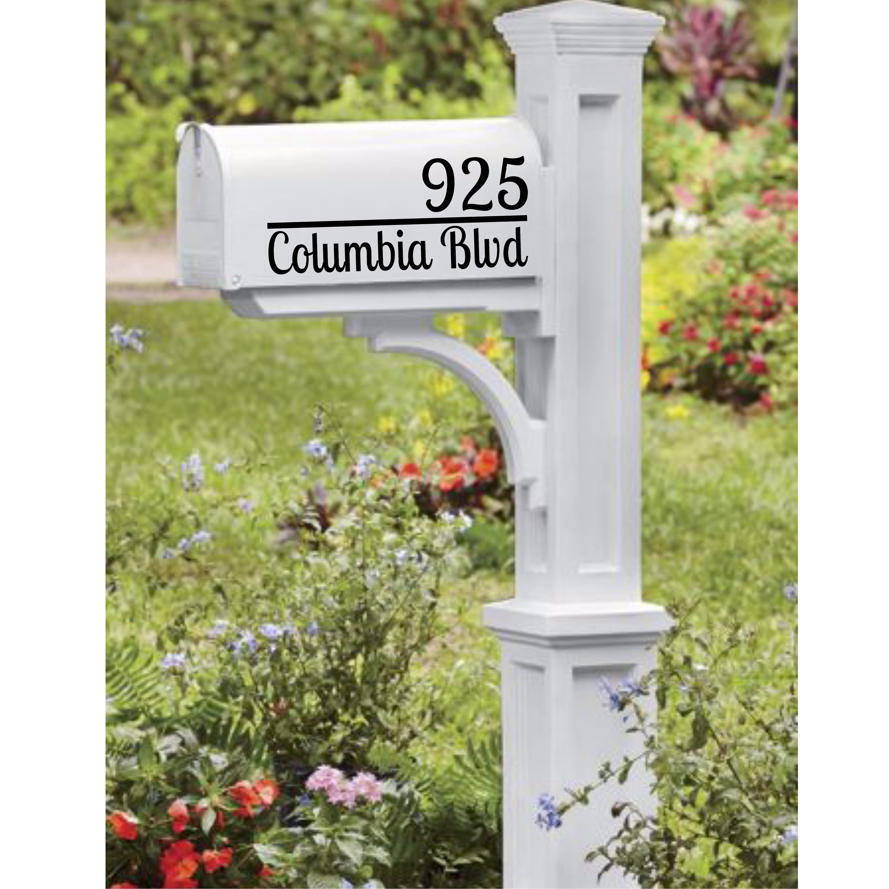 Custom mailbox decals set of 3 mailbox decals personalized etsy