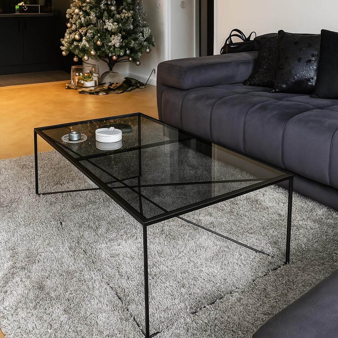 Minimalist Coffee Table Base - Metal Table Top Frame - Modern Design ...