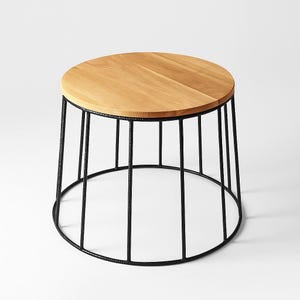 Round Rebar Table Base – Metal Wire Frame for Coffee Table – Minimalist Steel Legs – Handmade Industrial Style