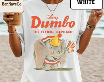 Vintage Dumbo Circus Comfort Colors Shirt, Dumbo Flying