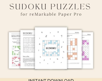 reMarkable Paper Pro 用数独パズルパック