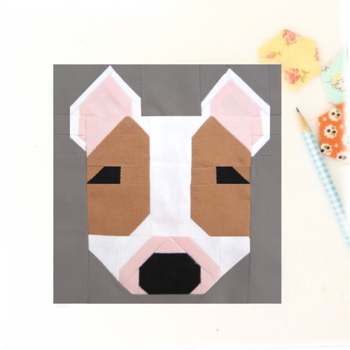 Goldendoodle Labradoodle Dog Puppy Quilt Block PDF Pattern Etsy