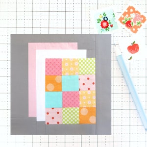 Quilt Sandwich Quilten PDF Quiltblokpatroon - Inclusief instructies voor afgewerkte blokken van 6 inch en 12 inch