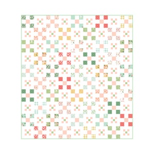 Reading in the Sunshine Quilt Pattern - Featuring Clover Farm Fabric - PDF Quilt Pattern by Gracey Larson - Throw Quilt 54in x 60in