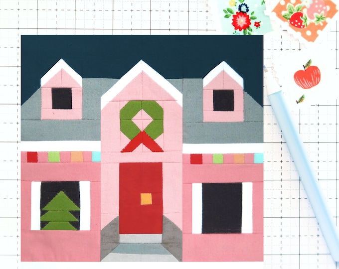 Christmas Village Quilt Pattern, CHD2149, Layer Cake Friendly
