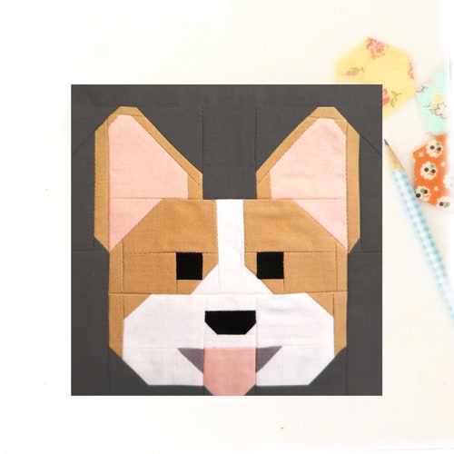 Goldendoodle Labradoodle Dog Puppy Quilt Block PDF Pattern Etsy