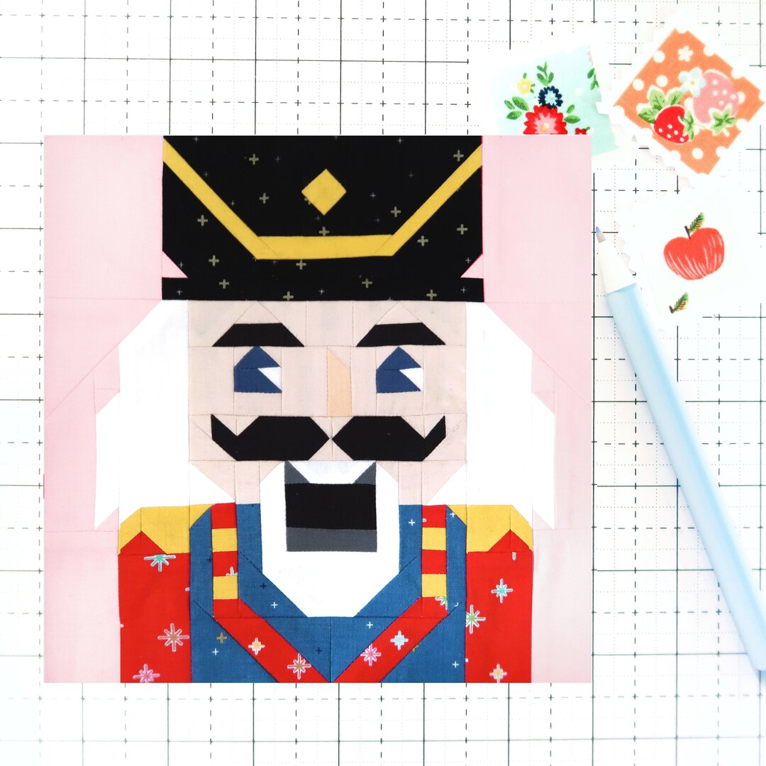 Nutcracker Christmas Holiday Ballet Quilt Block PDF Pattern
