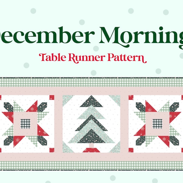 Christmas Table Runner Quilt Pattern Etsy