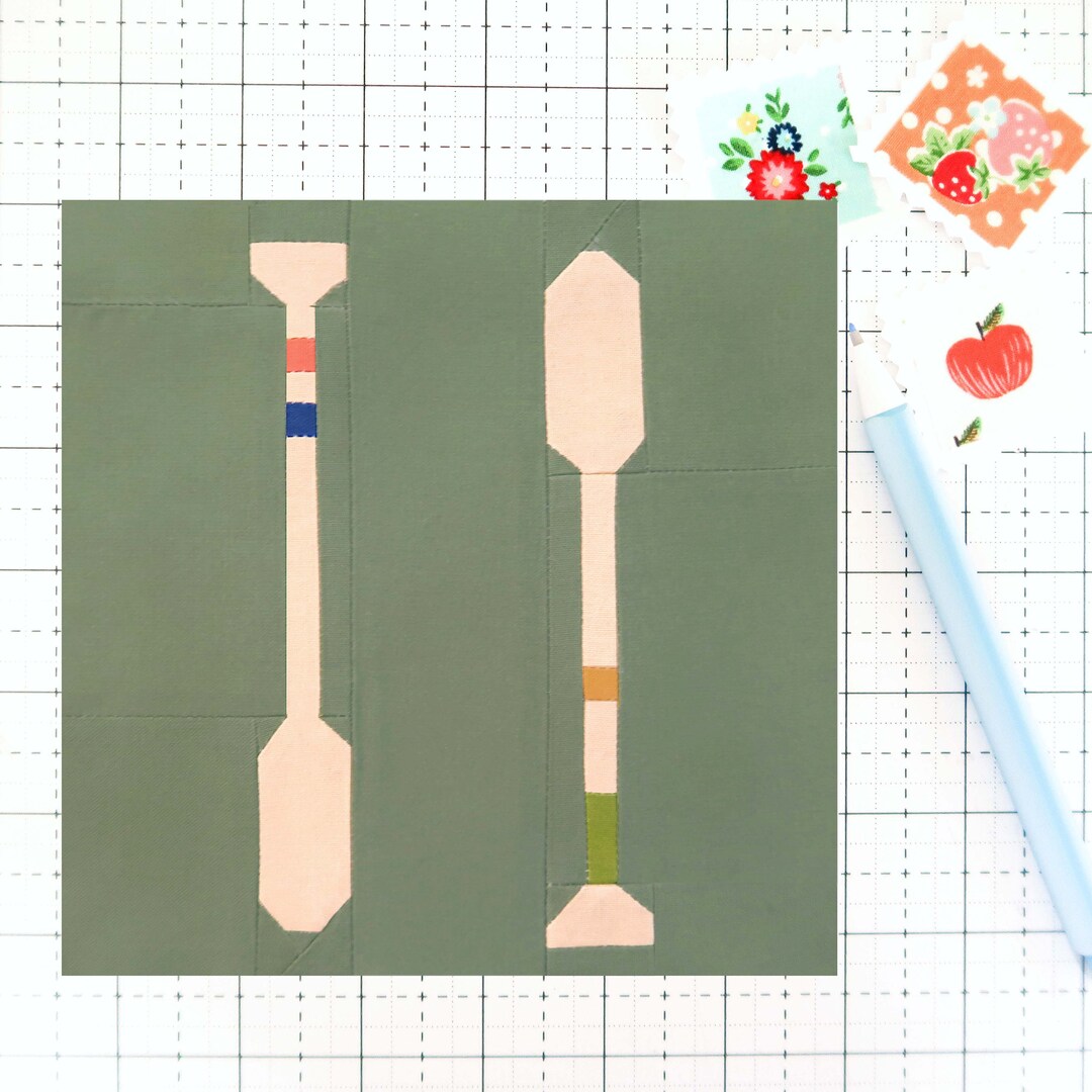Rowing Oars Paddles Camping Hunting Quilt Block PDF Pattern ...