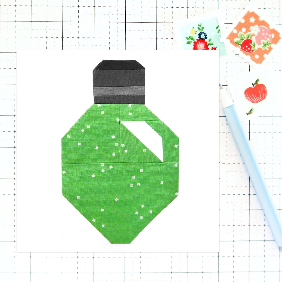 Christmas Light Bulb Holiday Quilt Block Pattern PDF - Includes ...