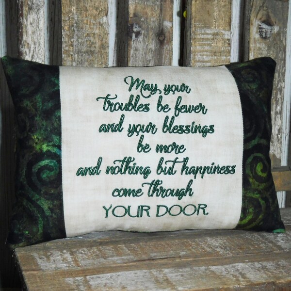 Irish Pillow Etsy