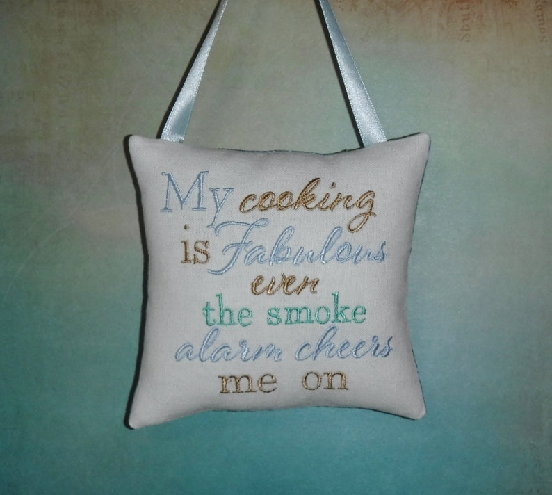 Kitchen Embroidered Door Knob Hanger Hanging Pillow Door Etsy