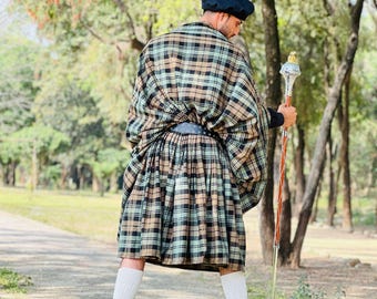 Traditional Scottish Great Kilt Vintage Highland Tartan Great kilt Available in 50 Plus Tartans