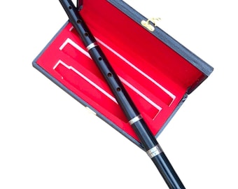 Professional Irish D Flute 4 Part Black Flute Rosewood Traditional Musical Instruments With Free Hard Case