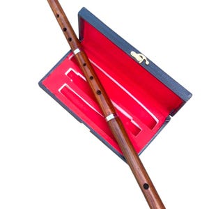 Professional Irish Brown 3 Part Flute Rosewood Traditional Musical Instruments With Free Hard Case