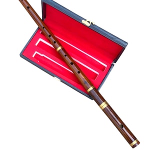 Professional Irish D Flute 4 Part Brown Flute Rosewood Traditional Musical Instruments With Free Hard Case