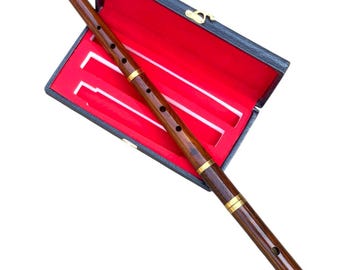Professional Irish D Flute 4 Part Brown Flute Rosewood Traditional Musical Instruments With Free Hard Case