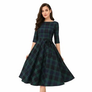 Womens Red Tartan Dress - Etsy