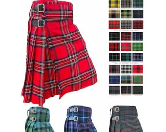 Men's Scottish 5 Yard Tartan kilts Traditional Highland Tartan Scottish Kilts Available in 45+ Tartans