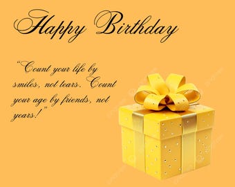 Printable poster birthday wishes